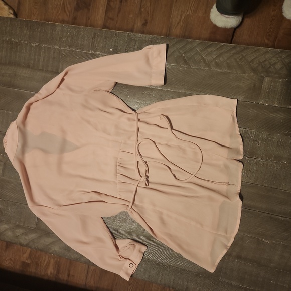 Mauve Pink Sheer Blouse - Picture 4 of 4